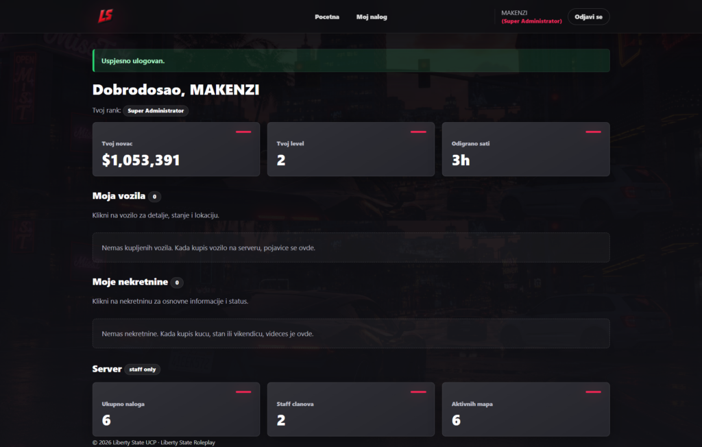 Korisnički kontrolni panel slika 3